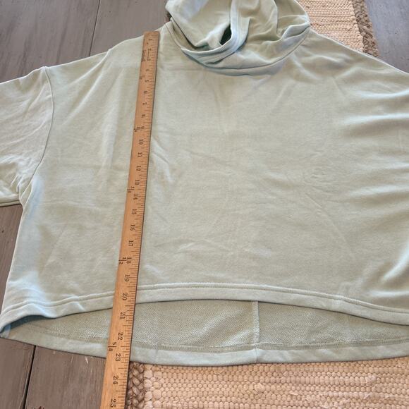NWT Fabletics Green EcoConscious Oversized Pullover Hoodie French Terry Sz 1X - Picture 3 of 7